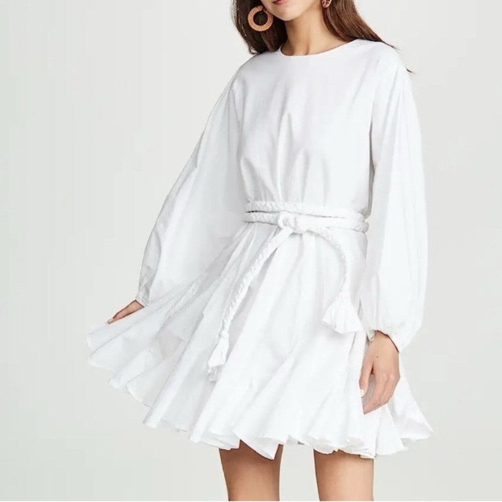 RHODE Ella dress in white, size XS 100% cotton great‎ condition